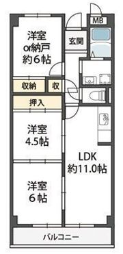 ブランミュール陶器の間取り画像