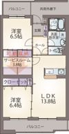 ヴィラ・エトワールの間取り画像