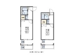 レオパレスサンハイムの間取り画像