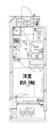ガリシア早稲田の間取り画像
