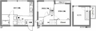 中央4丁目テラスハウスの間取り画像
