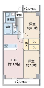 ラ・トゥール代官町の間取り画像