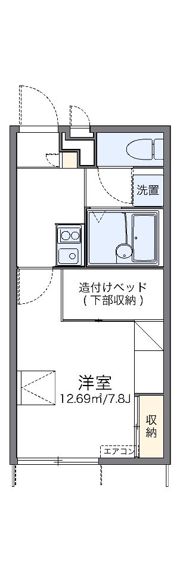 レオパレステイルザウエストの間取り画像