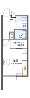 レオパレステイルザウエストの間取り画像
