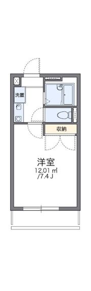 レオパレスクリスタルⅡの間取り画像