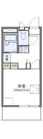 レオパレスふじの間取り画像
