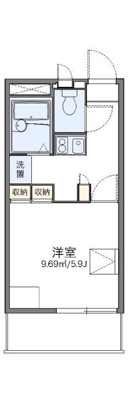 レオパレスふじの間取り画像