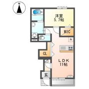 堺市美原区南余部新築アパートの間取り画像