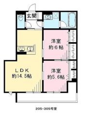 ユアメゾン加茂の間取り画像