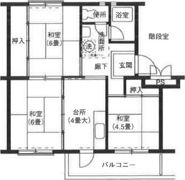 下川原団地7号棟の間取り画像