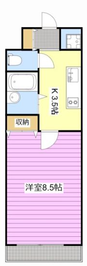ヴィラコンテッサ川辺町の間取り画像