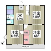 コーポ金子E棟の間取り画像