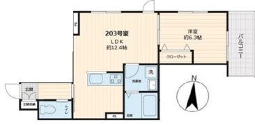 tiedeur（ティエドゥール）の間取り画像
