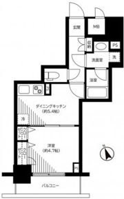 銀座レジデンス伍番館の間取り画像