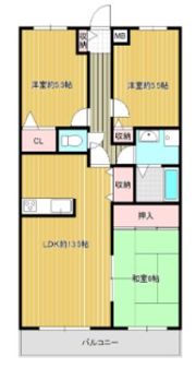 カルム長堀の間取り画像