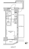 プラウドフラット門前仲町Ⅴの間取り画像