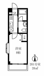 メゾンドバロン目白の間取り画像