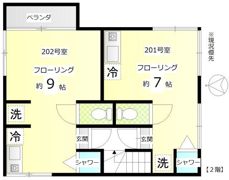 ハウスKの間取り画像