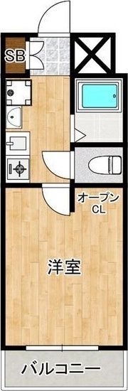 フリーディオ鳳東の間取り画像