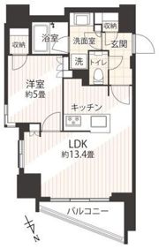 ライオンズ麻布十番スペリアの間取り画像