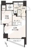ライオンズ麻布十番スペリアの間取り画像