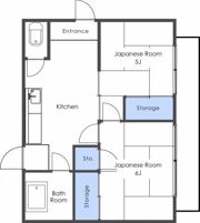 若松町利根川様貸家の間取り画像