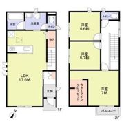 世田谷区東玉川2丁目戸建の間取り画像