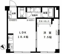 戸山コーポの間取り画像