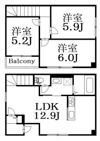 K氏邸の間取り画像