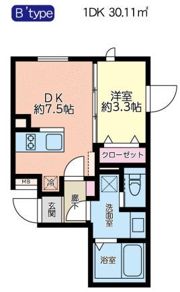 FABRIC蒲田 west Residenceの間取り画像