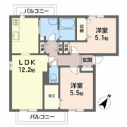 カーサ・ミ－アⅡの間取り画像