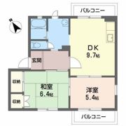 坂の久保ハイツDの間取り画像