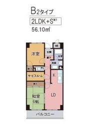 ロサノS北豊中の間取り画像