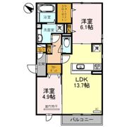 ヴィラアステール B棟の間取り画像
