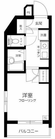 スカイコート神楽坂第2の間取り画像