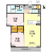 ファブール東羽衣の間取り画像