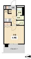 ラクアスレジデンス東新宿の間取り画像