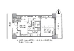 アクティ汐留の間取り画像
