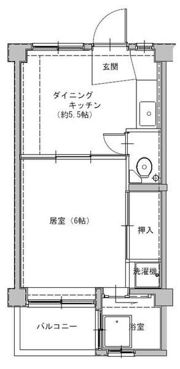 ビレッジハウス葛ノ葉8号棟の間取り画像