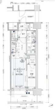 プレサンス ジェネ 上前津の間取り画像