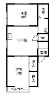 シーフィールドⅠ C棟の間取り画像