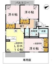 クレール W棟の間取り画像