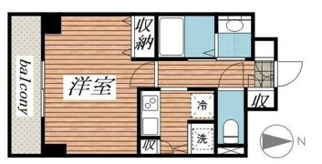 メゾン・ド・ヴィレ八丁堀の間取り画像