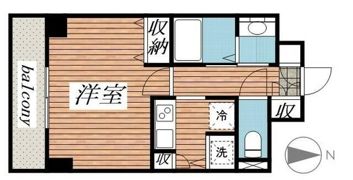 メゾン・ド・ヴィレ八丁堀の間取り画像