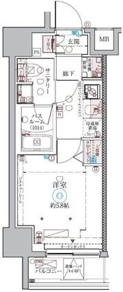 クレヴィスタ品川西大井Ⅱの間取り画像
