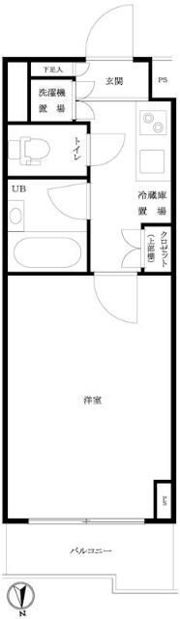 ルーブル西早稲田弐番館の間取り画像