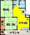 綾園ハイツの間取り画像