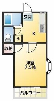ハイツ小日向の間取り画像