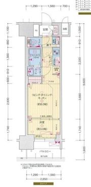 プレサンス ジェネ 上前津の間取り画像