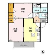 さくら館 A棟の間取り画像